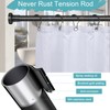 YNL Black Shower Curtain Rod 32-94 Inch(2.7-7.8ft), Non-Slip, Never Rust,