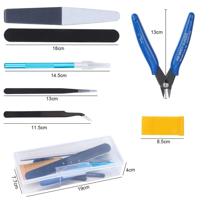 HSEAMALL 9PCS Gundam Modeler Basic Tools, Model Building Tools for