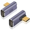 Poyiccot USB C Right Angle Adapter 40Gbps, USB C 90