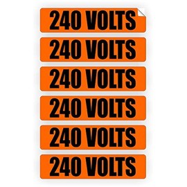 240 Volts Voltage & Conduit Markers | Stickers | Decals | Labels Electrical 6X