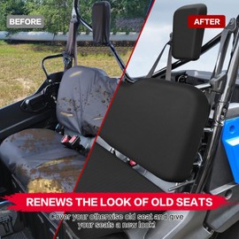 smotrcc Pioneer 1000 Seat Covers with Headrest Covers, Compatible with 2016-2024 Pioneer 1000, 1000-5 (Front Seat Only), 1000-6, Waterproof, UV & Scratch Resistant, Durable UTV Seat Covers