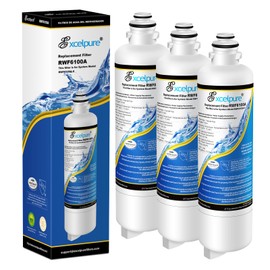 EXCELPURE RWF6100A Refrigerator Water Filter Replacement for Bosch Ultra Clarity Pro, BORPLFTR50, 11025825 Refrigerator Water Filter, Compatible with 12028325, 11032531, B36CT80SNS, WFC100MF, 3 PACK