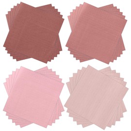 Layhit 100 Pcs Cocktail Napkins Disposable Beverage Napkins Square Paper Dessert Tissue for Wedding Birthday Holiday Party Supplies(Dusty Pink,5 x 5 Inch)
