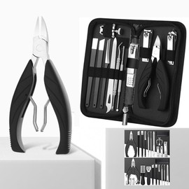 Nail grooming tools 11-13 piece set Nail clippers Nail foot care - Black 13 piece set / 손발톱 정리 도구 11-13종 세트 손톱깎이 네일 풋케어 - 블랙 13종세트