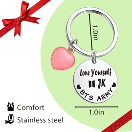 ZNOSVEI Star Lover Fans Jewelry Gift For For Best Friend Daughter Gift Group Anniversary Keychain For Graduation Keychain For Sister Jewelry Korean Group Keychain Inspirational Gift