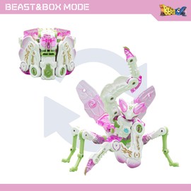 52TOYS BEASTBOX BB-37LO LOTUS Deformation Toys Action Figure, Converting Toys in Mecha and Cube, Perfect Birthday Party Gift for Teens and Adults