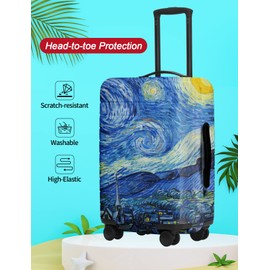URBEST Luggage Cover Protector Suitcase Anti Scratch Dirt Covers, Fits 23"-26" Luggage Starry Night