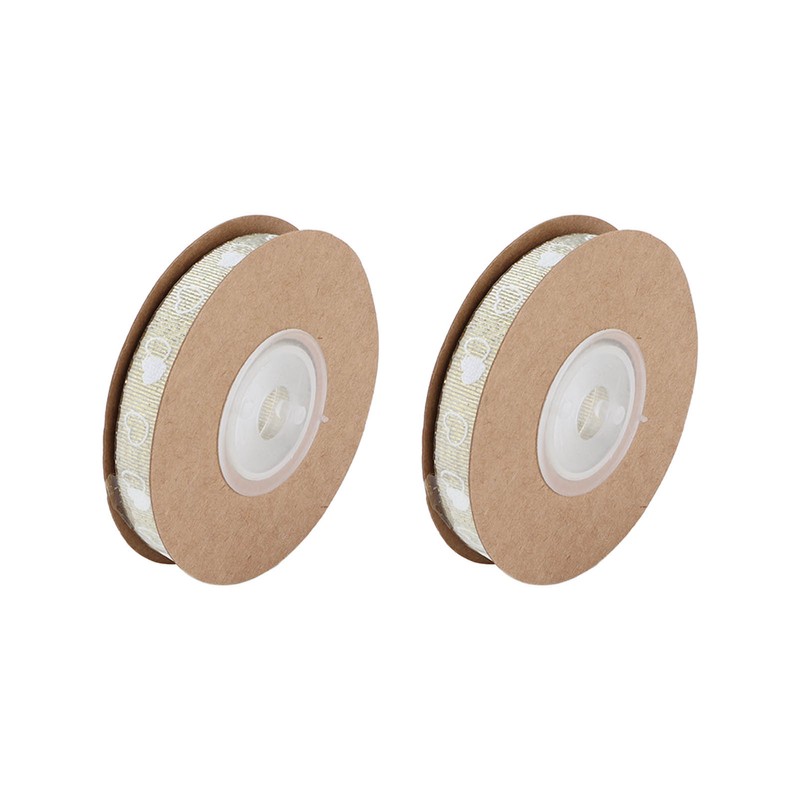 2 Pcs Love Printing Ribbon Washable DIY Crafts Wedding Gift
