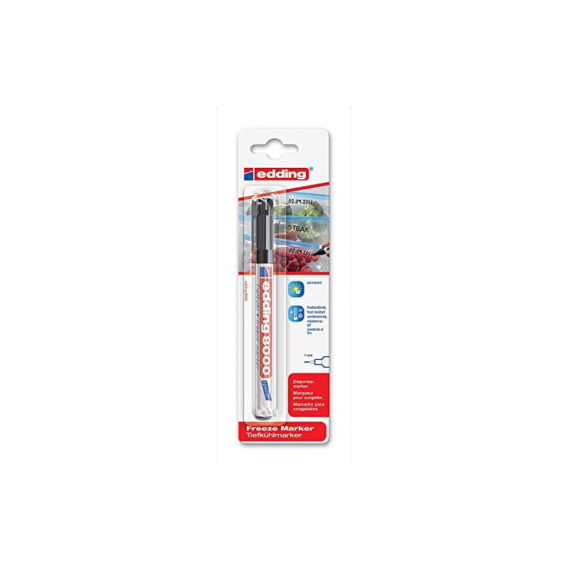 Edding Special Marker 8000 Freeze Marker, 1 mm, Black