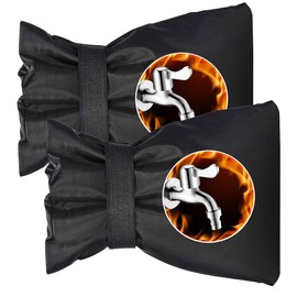 XPEX Pack of 2 Tap Protection Outdoor Tap Frost-Proof Thickening Outdoor Tap Cover, Waterproof, Frost Protection, Cold-Resistant, Thermal Protection for Garden Tap, Winter-proof Bag