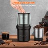 Secura Electric Spice Grinder, Dual Stainless Bowls for Wet &