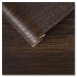 CRE8TIVE 24"x354" Dark Brown Wood Contact Paper Peel and Stick Wood Wallpaper Removable Wood Grain Contact Paper Waterproof Self Adhesive Textured Wood Look Vinyl Paper for Kitchen Bathroom Cabinets