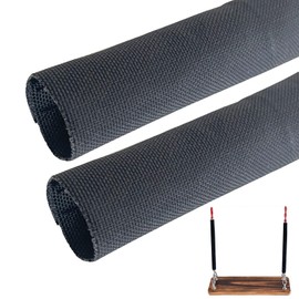 Swing Chain Cover, 2 Pcs Swing Chain Cover Grip Sleeve for Playground Swingset Accessories or Porch Swings Barrier Chain in Garden Backyard Patio Outdoor or Chain Sleeve Winch Rope Protector (Black)