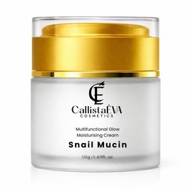 CallistaÉVA Snail Slime Face Cream with Snail Mucin, Ceramides, Peptides & Hyaluronic Acid - Moisturising Cream for Skin Barrier & Anti-Ageing - 50 ml