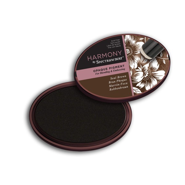 Spectrum Noir Harmony Opaque Pigment Inkpad-Seal Brown, One Size, SN-IP-HOP-SBRO