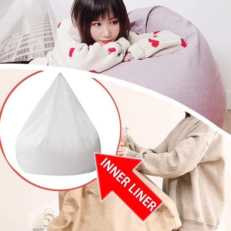 HHONGDU Bean Bag Cover Comfortable Bean Bag Inner Liner Bean