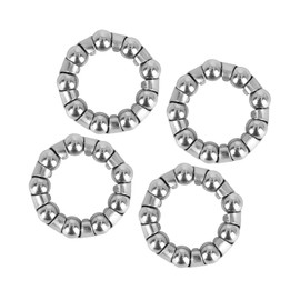 ACROPIX Bicycle Ball Bearings 29.5mm x 9 Balls Bicycle Bearing Cage Crank Bearings Silver Tone 4pcs