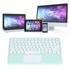 Touch Wireless Keyboard Round Keycaps Ergonomic Design Ultra Thin Smart