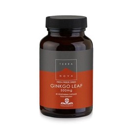 Terranova Ginkgo Leaf 500mg 50 Caps Enhances Memory