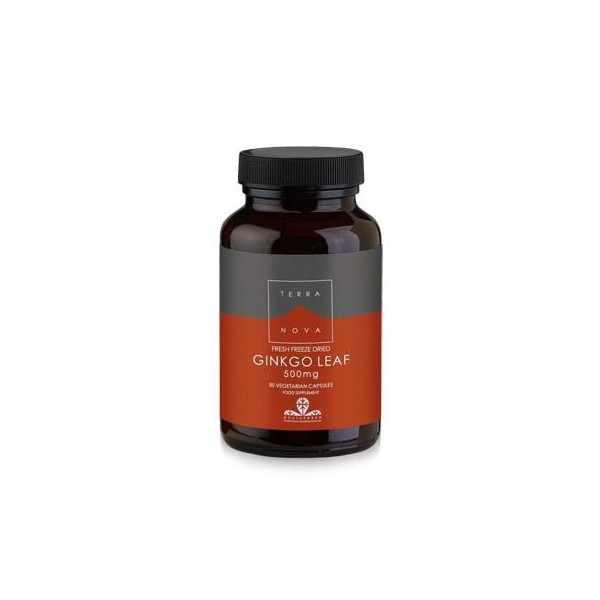 Terranova Ginkgo Leaf 500mg 50 Caps Enhances Memory