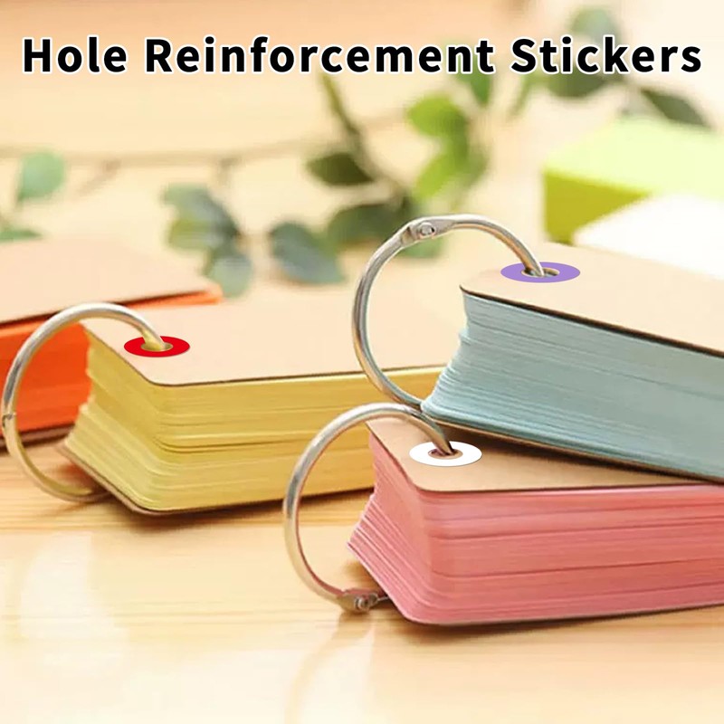 Yeachlaing Hole Reinforcement Stickers Labels,White,Pack of 2880