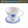 POWERTEc BLUE BREW BB1001 Ceramic Pour Over Coffee Dripper –