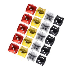 STOBOK 20pcs Dice Foil Balloons Premium Aluminum Cube Balloons for Game Night Party Decorations Birthday Supplies Theme Event Decor