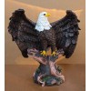 Large 18"H Wings Of Glory Perching Grand Bald Eagle Statue