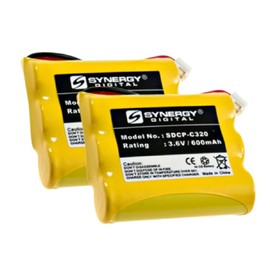 Synergy Digital Cordless Phone Battery, Compatible with AT&T-Lucent 3301 Cordless Phone Battery Combo-Pack Includes: 2 x SDCP-C320 Batteries