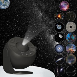Planetarium Projector, 13 in 1 Star Projector Realistic Starry Sky Night LightLamp Power(W): 5, Color: Black