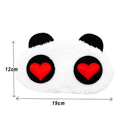 Osuter 8 Pieces Sleeping Mask Plush Cute Sleep Eye Mask Panda Sleeping Mask Eye Cover for Children Girls Women Travel Nap Night