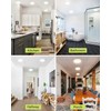 6PACK LED Flush Mount Ceiling Light, 3000K-4000K-6500K & 100W Equivalent