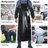 ELEBOX Waterproof Oil Proof Bib Apron Utility Apron Chemical Resistant