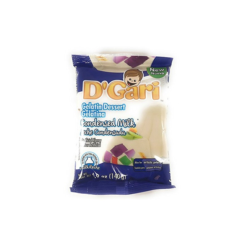 D'Gari Gelatin Dessert Leche Condensada- Condensed Milk 4.9 oz- 5