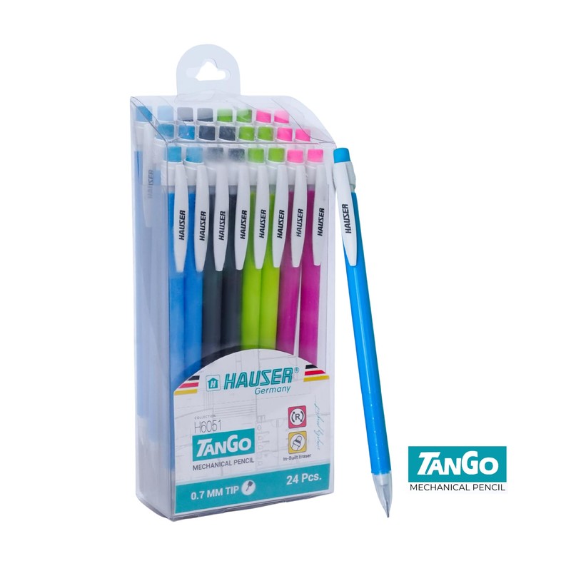 HAUSER TANGO Mechanical Pencil, 0.7 mm Lead, 24 Count