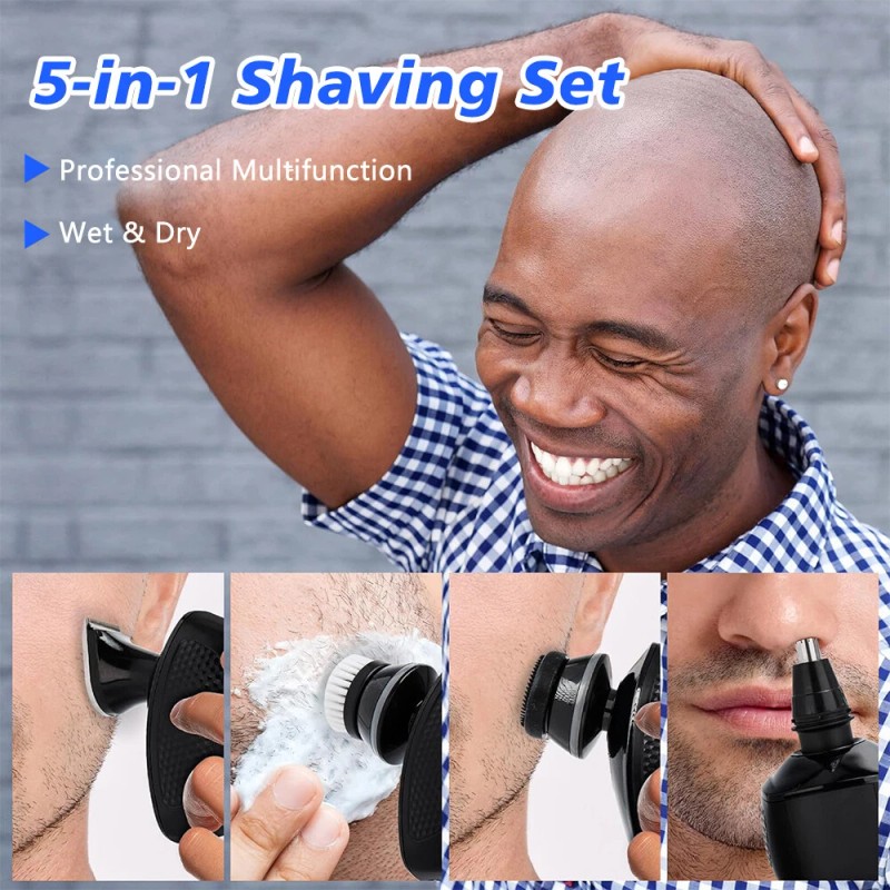 SHUONE57 5D Bald Head Shaver Electric Shavers Razor Smooth Skull