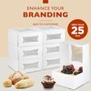 Fit Meal Prep 25 Pack Cake Boxes with Window 8