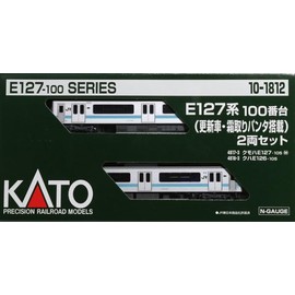 Kato 10-1812 N Gauge E127 Series 100 Series (Updated Car and Defrost Panter), 2-Car Set, Train Model