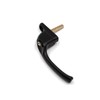 Armis Espag Cranked Window Handle - Left, Black, 40mm