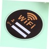 LALAFINA WiFi Sign Emblems Office Decor Black Trim Large WiFi