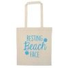 Flox Creative Resting beach face tote bag
