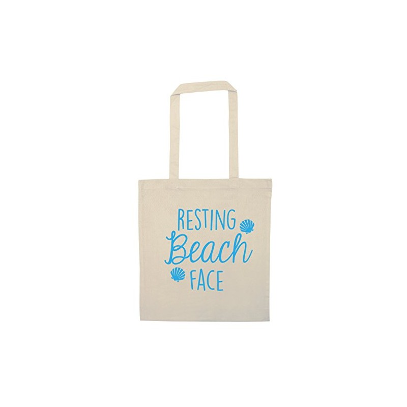 Flox Creative Resting beach face tote bag