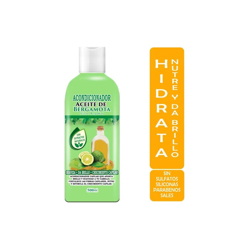 2 Shampoos De Bergamota 1 Acondicionador 1 Aceite Organicos