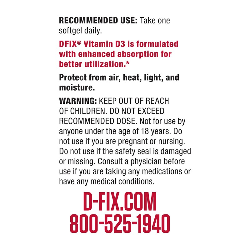 Biotest D Fix High Absorption Vitamin D3 5000 IU -