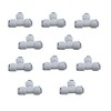 Lemoy Liimevvon 10x 1/4 inch Tee 3 Way Tube Quick