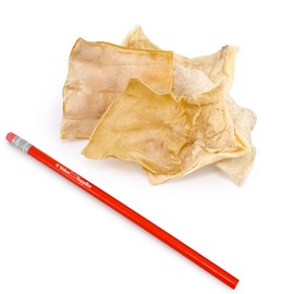 ValueBull USA Rawhide Chips, 200 Count Bulk Pack - Natural & Safe, USA Beef Hide, Long Lasting, Chemical Free, No Artificial Flavors