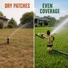 360° Rotating Impact Rain Gun Sprinkler Head, 1/2–2 Inch Thread