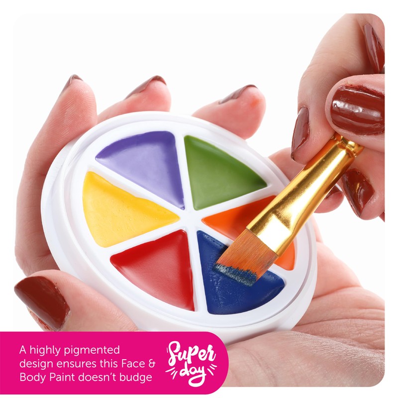 Rainbow Oil-Based Facepaint - Pot of Multicoloured Face & Body