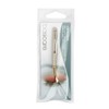 Basic Care Eyebrow Tweezers Curved Slant Tip Hair Remover 1/2 Gold Blade 8.5cm