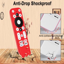 Remote Cover Compatible with Onn Android Voice TV Remote Control, Shockproof Case for Onn TV 4K UHD Stick TV Box 100024646 100026240 Controller, Lightweight Anti-Slip Skin-Friendly